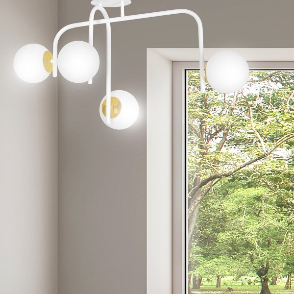 Lampa sufitowa RAGNAR 4B WHITE GOLD