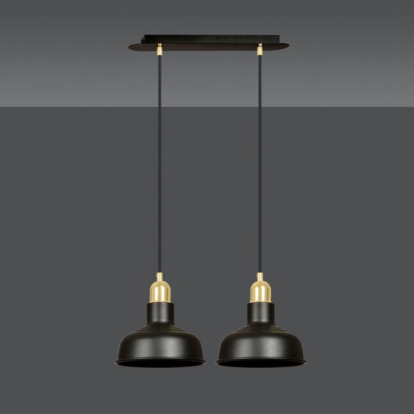 Lampa wisząca IBOR 2 BLACK - Emibig