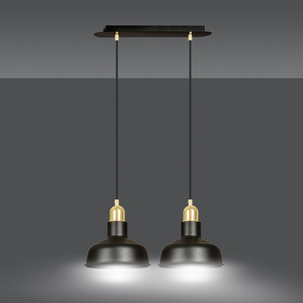 Lampa wisząca IBOR 2 BLACK - Emibig