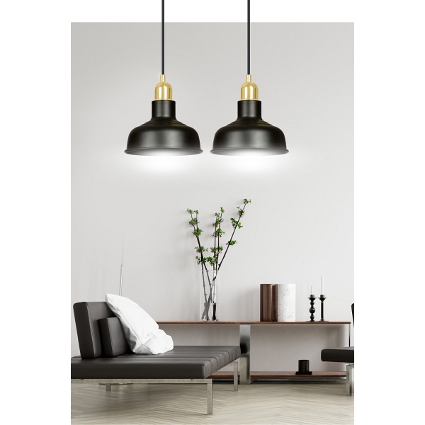Lampa wisząca IBOR 2 BLACK - Emibig