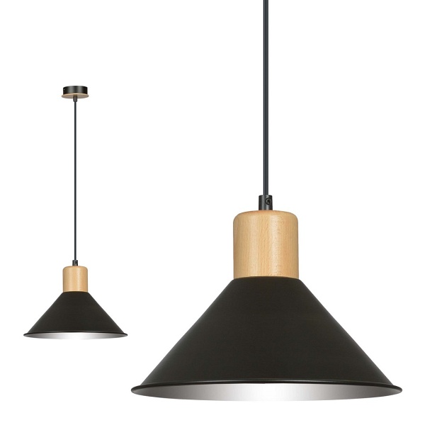 Lampa wisząca ROWEN 1 BLACK