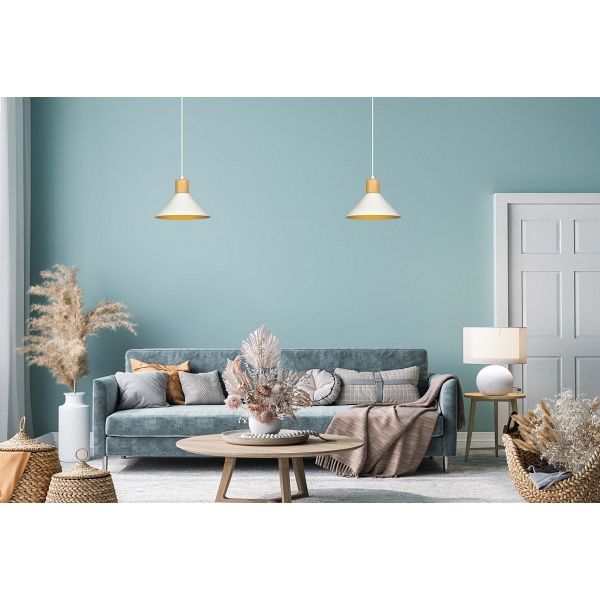 Lampa wisząca ROWEN 1 WHITE - Emibig
