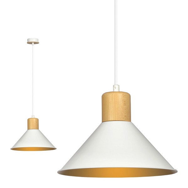Lampa wisząca ROWEN 1 WHITE - Emibig
