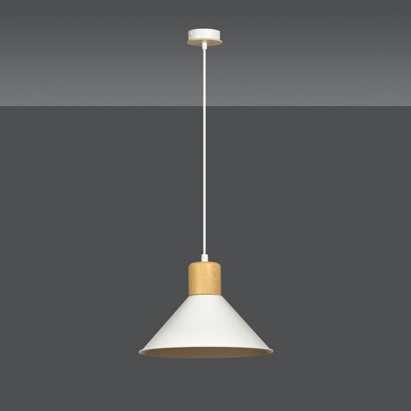 Lampa wisząca ROWEN 1 WHITE - Emibig
