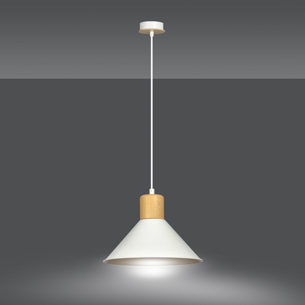 Lampa wisząca ROWEN 1 WHITE - Emibig