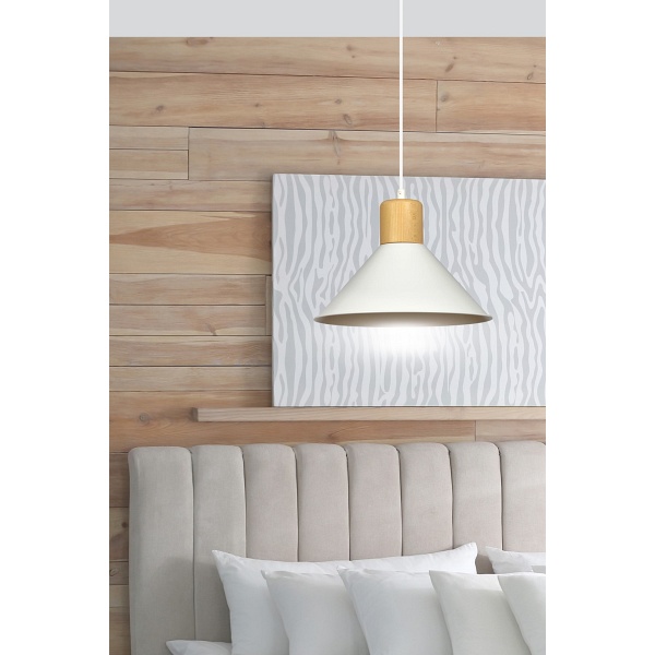 Lampa wisząca ROWEN 1 WHITE - Emibig