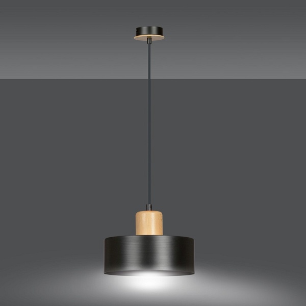 Lampa wisząca TORIN 1 BLACK