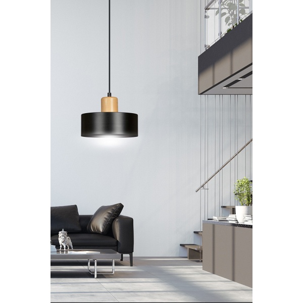 Lampa wisząca TORIN 1 BLACK