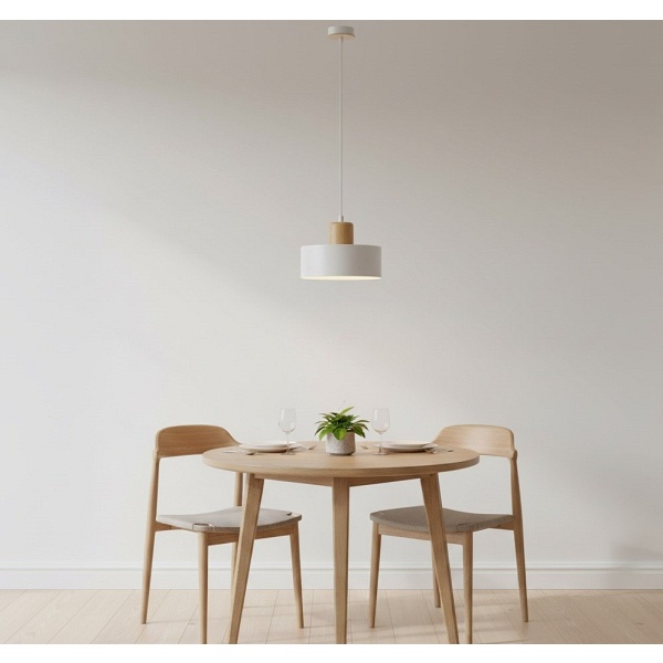 Lampa wisząca TORIN 1 WHITE - Emibig