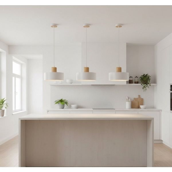 Lampa wisząca TORIN 1 WHITE - Emibig