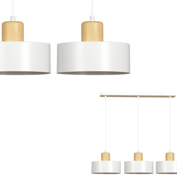 Lampa wisząca TORIN 3 WHITE