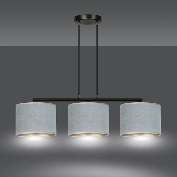 Lampa wisząca HILDE 3 BL GRAY