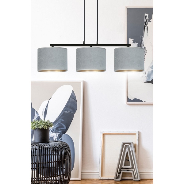 Lampa wisząca HILDE 3 BL GRAY