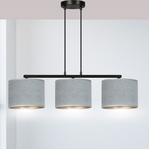 Lampa wisząca HILDE 3 BL GRAY