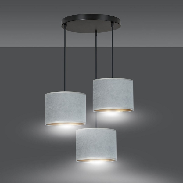 Lampa wisząca HILDE 3 BL PREMIUM GRAY