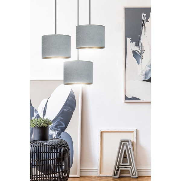 Lampa wisząca HILDE 3 BL PREMIUM GRAY
