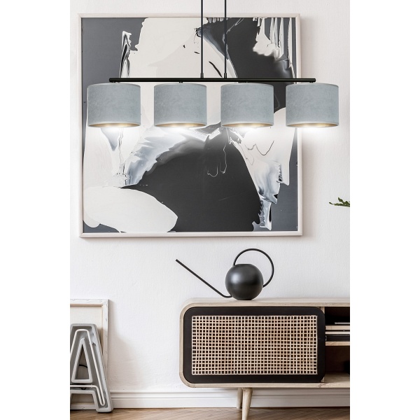 Lampa wisząca HILDE 4 BL GRAY