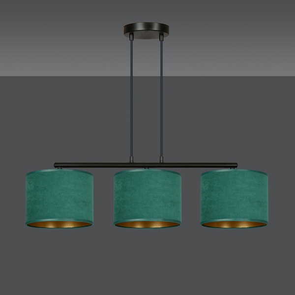 Lampa wisząca HILDE 3 BL GREEN