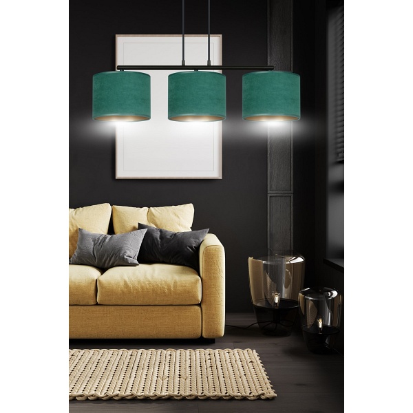 Lampa wisząca HILDE 3 BL GREEN