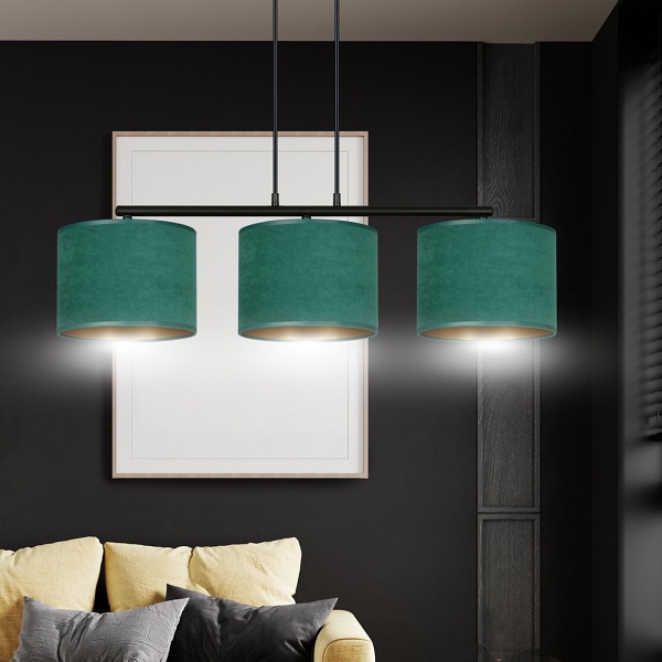 Lampa wisząca HILDE 3 BL GREEN
