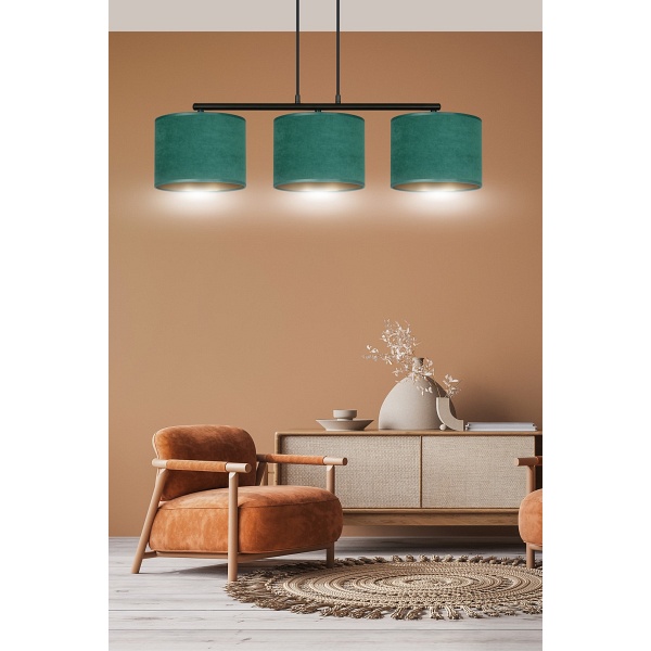 Lampa wisząca HILDE 3 BL GREEN