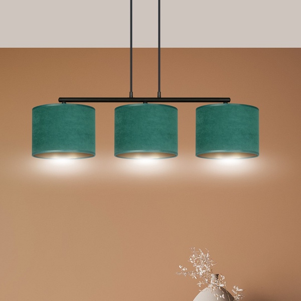 Lampa wisząca HILDE 3 BL GREEN