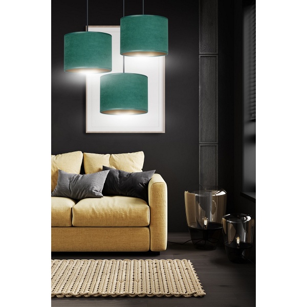 Lampa wisząca HILDE 3 BL PREMIUM GREEN
