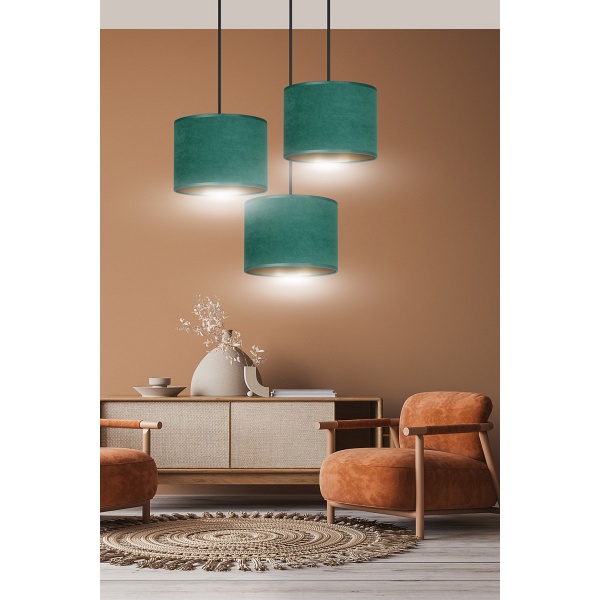Lampa wisząca HILDE 3 BL PREMIUM GREEN