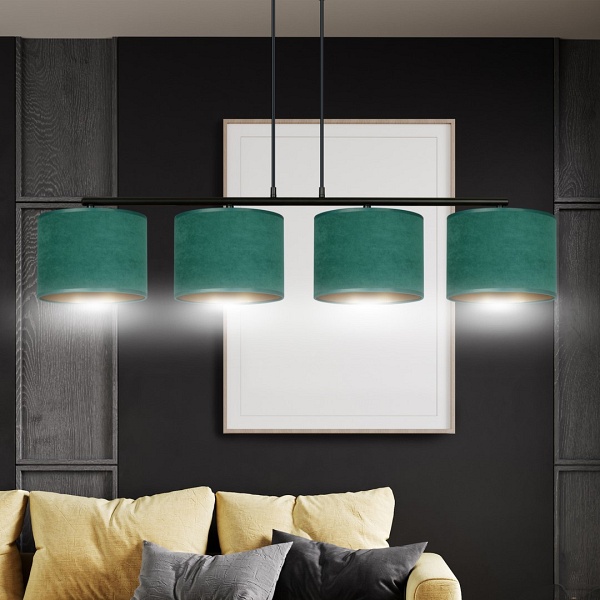Lampa wisząca HILDE 4 BL GREEN