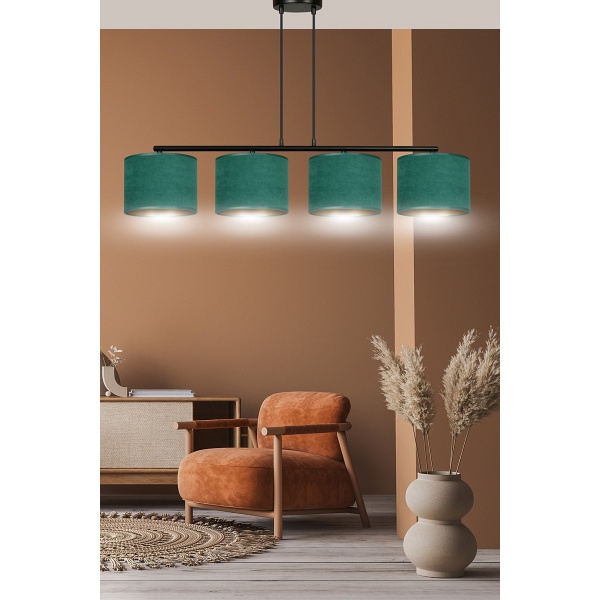 Lampa wisząca HILDE 4 BL GREEN