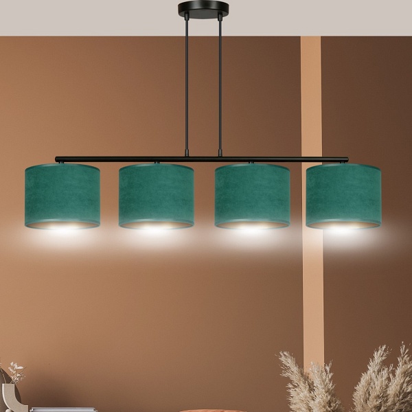 Lampa wisząca HILDE 4 BL GREEN