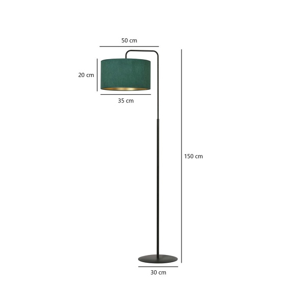 Lampa podłogowa HILDE LP1 BL GREEN