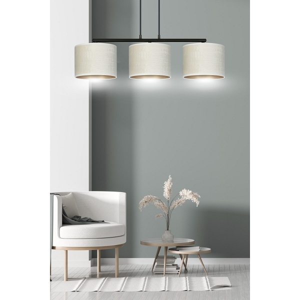 Lampa wisząca HILDE 3 BL WHITE