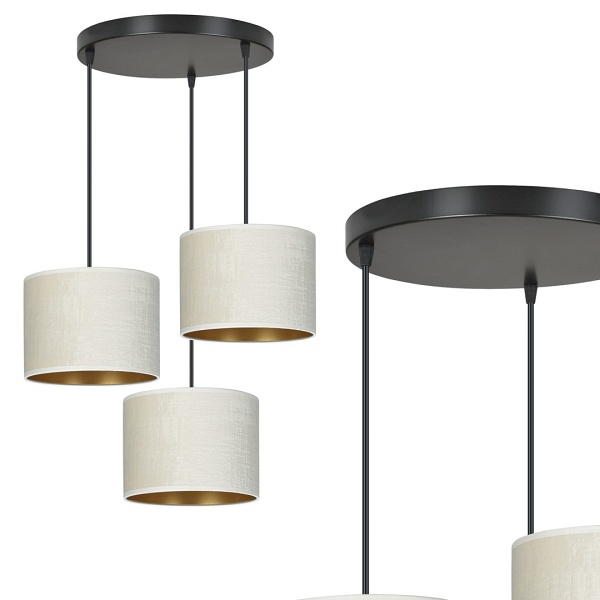 Lampa wisząca HILDE 3 BL PREMIUM WHITE - Emibig