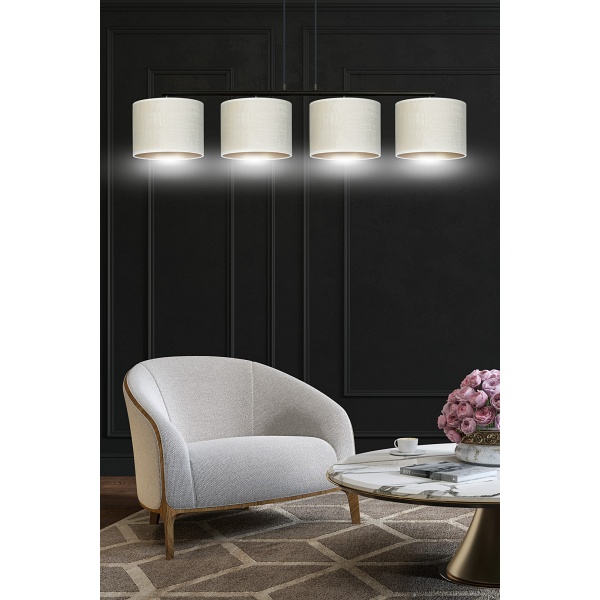 Lampa wisząca HILDE 4 BL WHITE