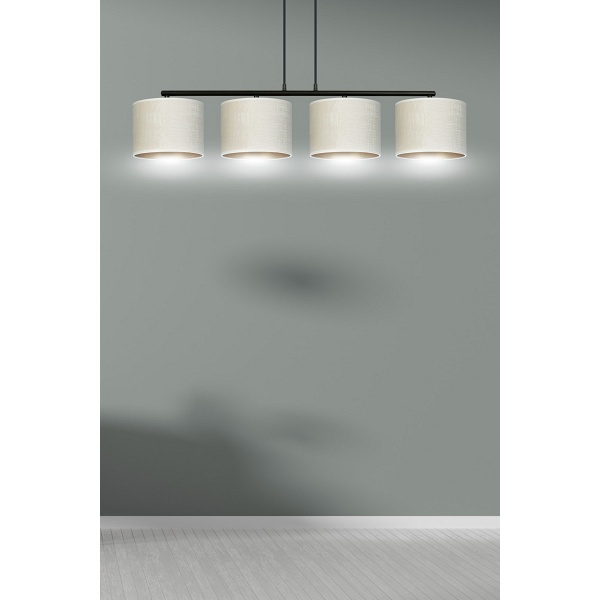 Lampa wisząca HILDE 4 BL WHITE