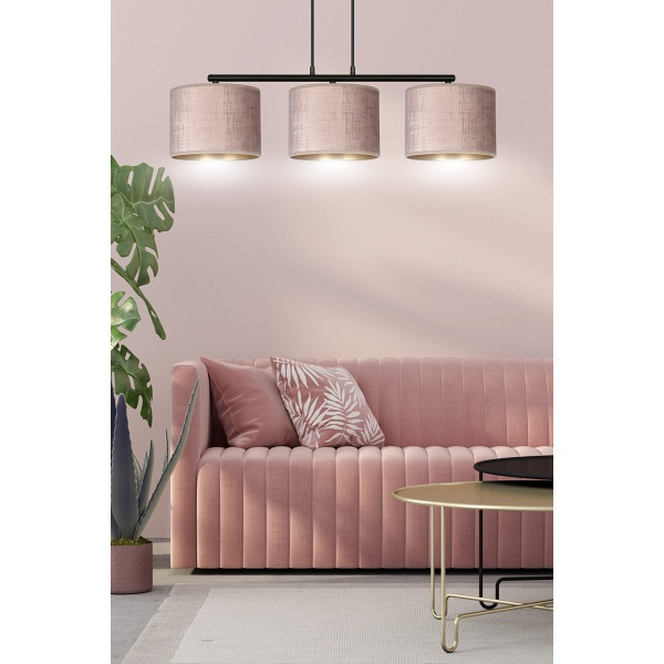 Lampa wisząca HILDE 3 BL ROSE
