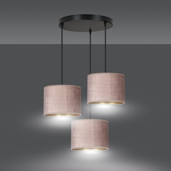 Lampa wisząca HILDE 3 BL PREMIUM ROSE