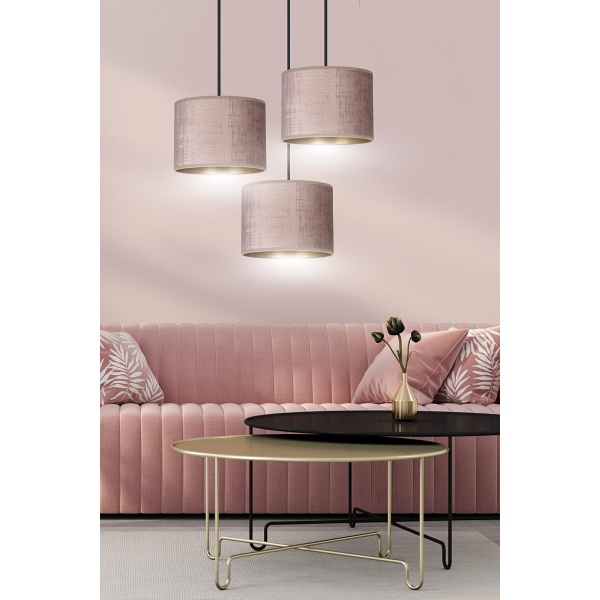 Lampa wisząca HILDE 3 BL PREMIUM ROSE
