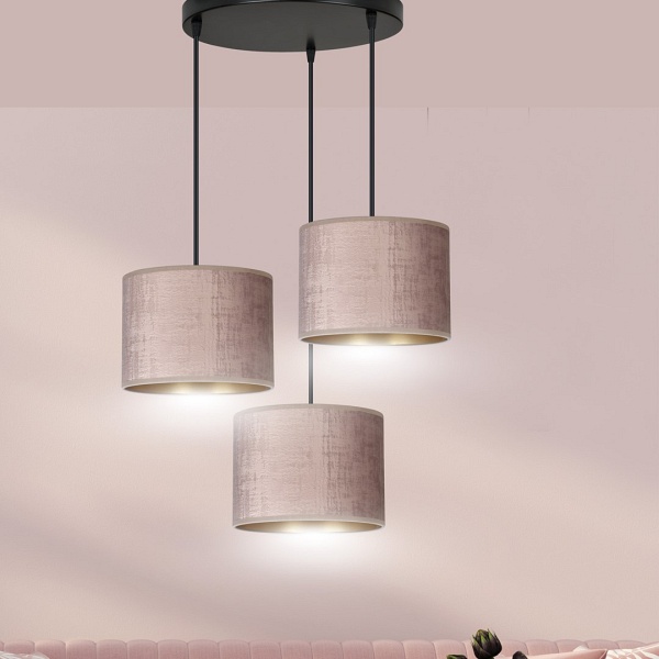 Lampa wisząca HILDE 3 BL PREMIUM ROSE