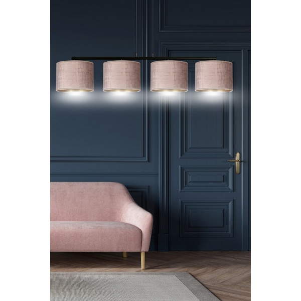 Lampa wisząca HILDE 4 BL ROSE