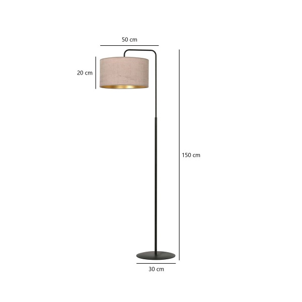 Lampa podłogowa HILDE LP1 BL ROSE