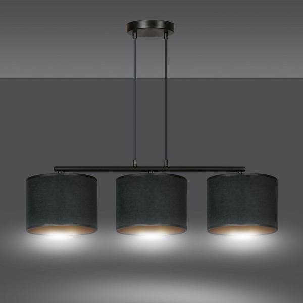 Lampa wisząca HILDE 3 BL BLACK