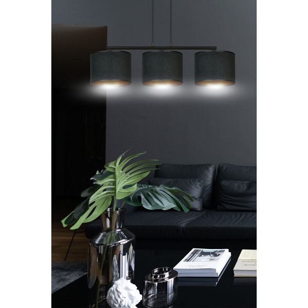 Lampa wisząca HILDE 3 BL BLACK