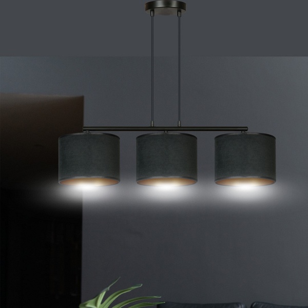 Lampa wisząca HILDE 3 BL BLACK