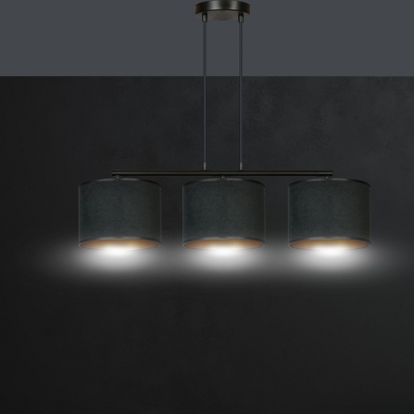 Lampa wisząca HILDE 3 BL BLACK