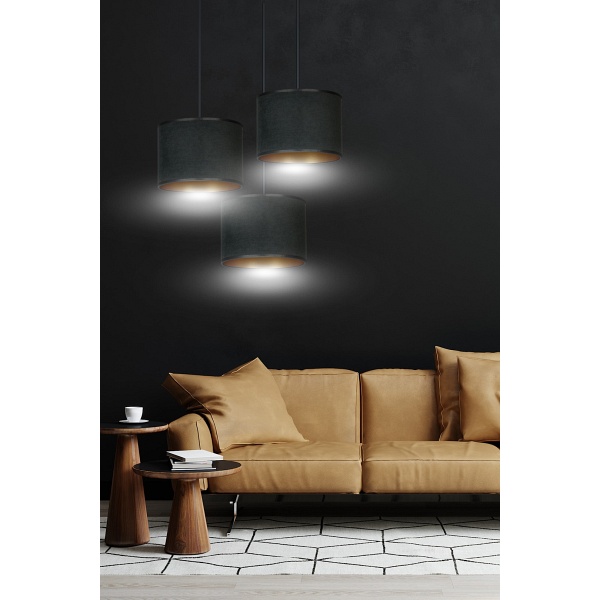 Lampa wisząca HILDE 3 BL PREMIUM BLACK
