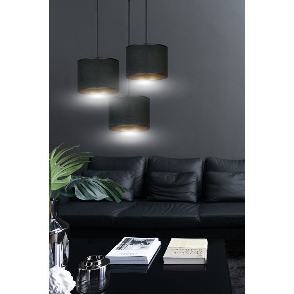 Lampa wisząca HILDE 3 BL PREMIUM BLACK