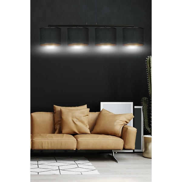 Lampa wisząca HILDE 4 BL BLACK