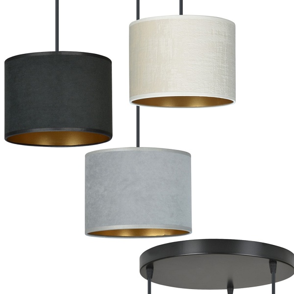 Lampa wisząca HILDE 3 BL PREMIUM MIX - Emibig